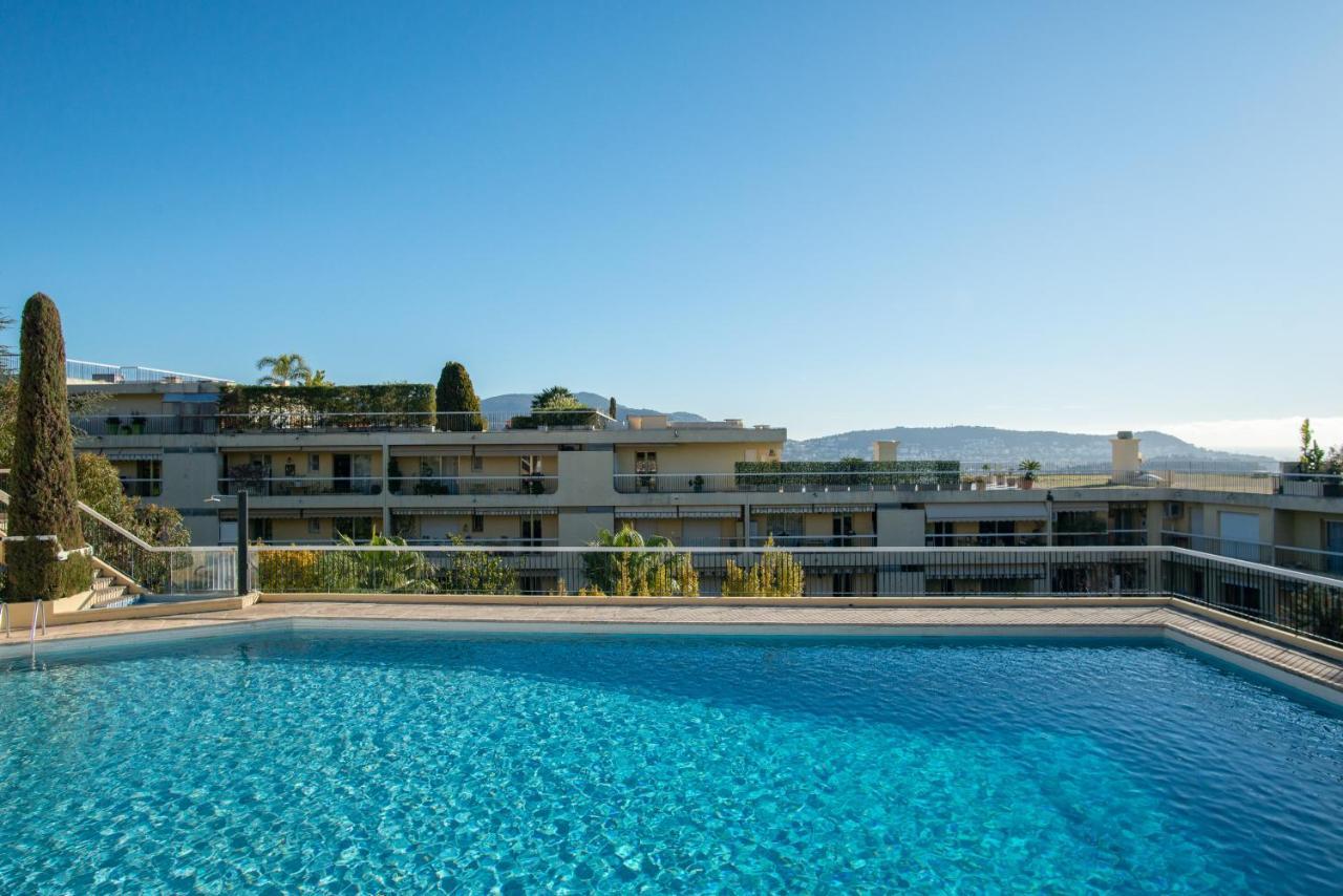 3 Pieces Vue Mer Et Piscine Quartier Parc Imperial นีซ ภายนอก รูปภาพ